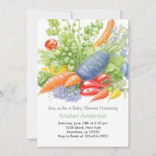 Invitation Baby shower Tango Tomato