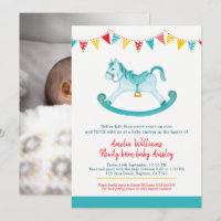 Baby shower tardif aqua cheval à bascule rencontre