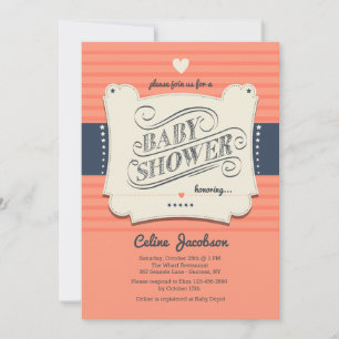 Invitation Baby shower tendance