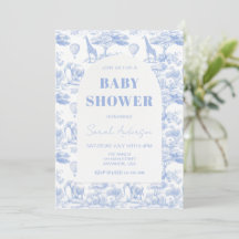 Baby shower Toile de Jouy