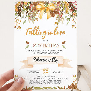 Invitation Baby Shower Tomber Amoureux