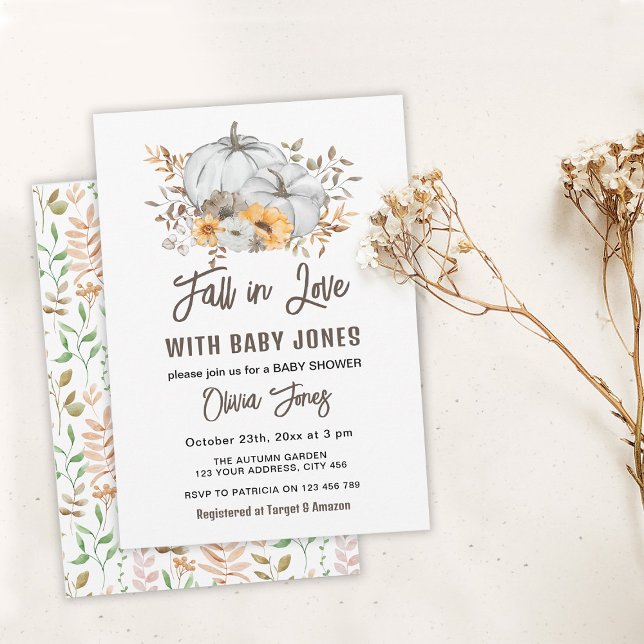 Invitation Baby Shower Tomber Amoureux (Créateur téléchargé)