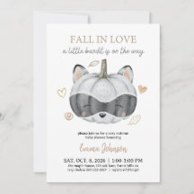 Baby Shower Tombez amoureux Automne Citrouille Rat