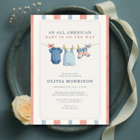 Baby Shower Tout Américain Patriotique