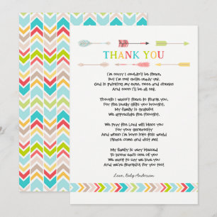 Invitation Baby shower tribal PoemThank que vous notez,