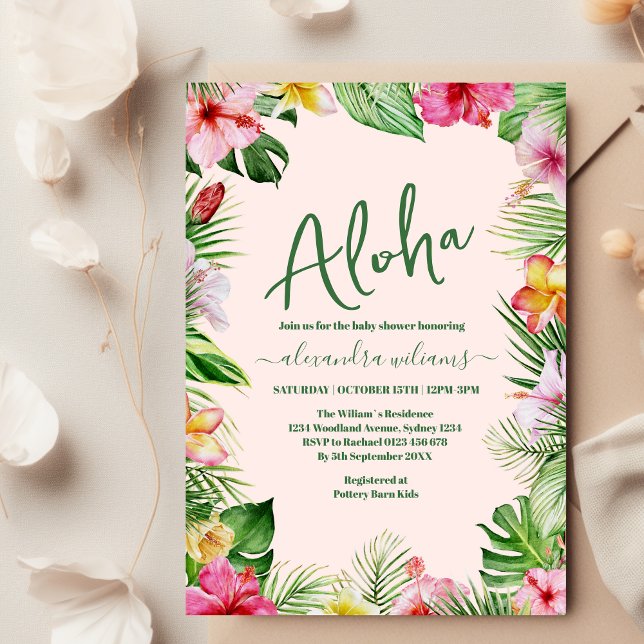 Invitation Baby shower tropical de la jungle (Créateur téléchargé)
