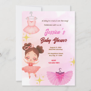 Invitation Baby shower Tutu