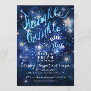 Invitation Baby shower Twinkle Little Star
