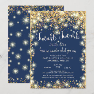 Invitation Baby shower Twinkle Little Star