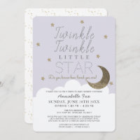Baby shower Twinkle Little Star Lilac Drive-by