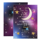Baby shower Twinkle Little Star Purple Gold Moon
