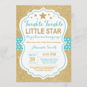 Invitation Baby shower Twinkle Twinkle Little Star