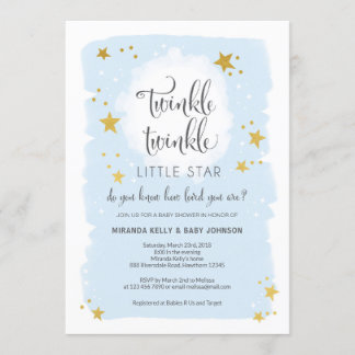 Invitation Baby shower Twinkle Twinkle Little Star