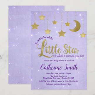 Invitation Baby shower Twinkle Twinkle Little Star