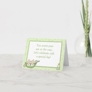 Invitation Baby shower Twins