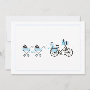 Invitation Baby shower - Twins