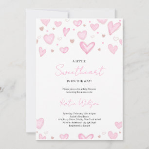 Invitation Baby shower Valentine