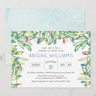 Invitation Baby shower verdoyant Woodland Garden