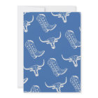 Baby shower vintage Blue Red Rodeo Cowboy