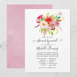 Invitation Baby-Shower Vintage Chic Charme Rustique par Courr