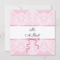 Baby shower vintage dentelle fille