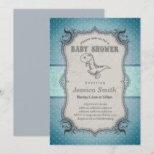 BABY SHOWER vintage - dinosaure