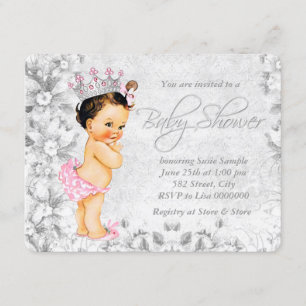Invitation Baby shower Vintage Princess