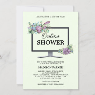 Invitation Baby shower virtuel