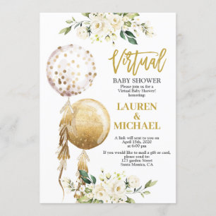 Invitation Baby shower virtuel