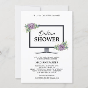 Invitation Baby shower virtuel