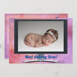 Invitation Baby shower virtuel fille