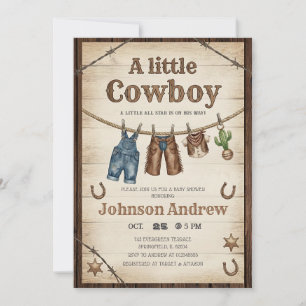 Invitation Baby Shower Western Personnel