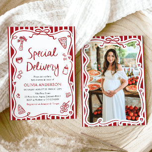 Invitation Baby shower Whimsical de livraison Spéciale Italie