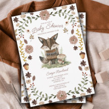 Baby shower Whimsical Woodland Fox