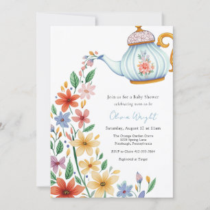 Invitation Baby Tea Party Douche