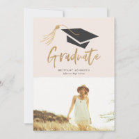 Bac de diplôme et Tassel Gold Foil Photo Party