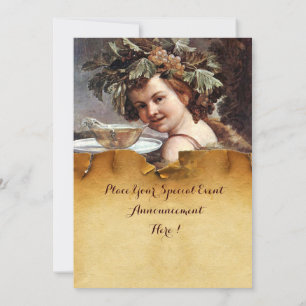 Invitation BACCHUS, FÊTE DE DÉGUSTATION DE VIN PARCHE MIN Sce