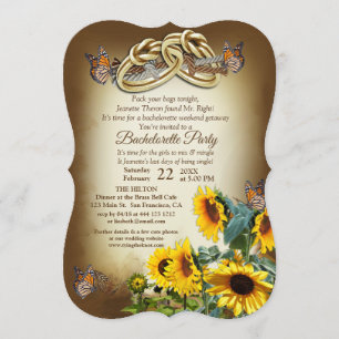 Invitation Bachelorette à la main