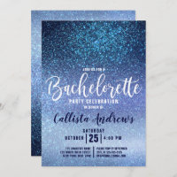 Bachelorette à Parties scintillant triple bleu Gir