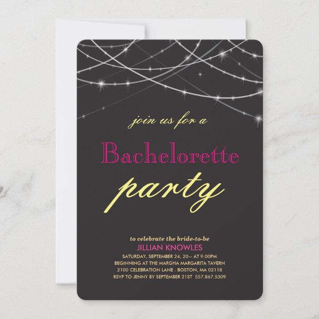 Invitation Bachelorette auriculaire (Devant)