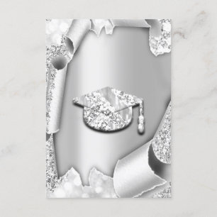 Invitation Bachelorette CASQUETTE 3d Parties scintillant Silv