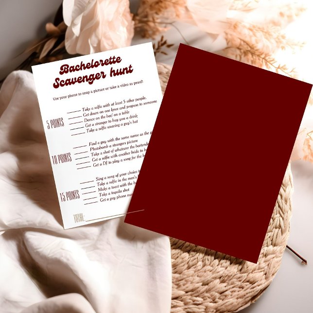 Invitation Bachelorette chasse chasse chasse chasse, jeu de b (Créateur téléchargé)