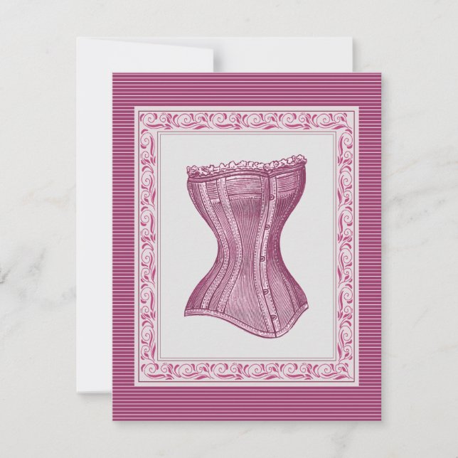 Invitation Bachelorette Corset de Oh La Lolita (Devant)