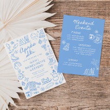 Bachelorette d'hiver après ski tiré à la main