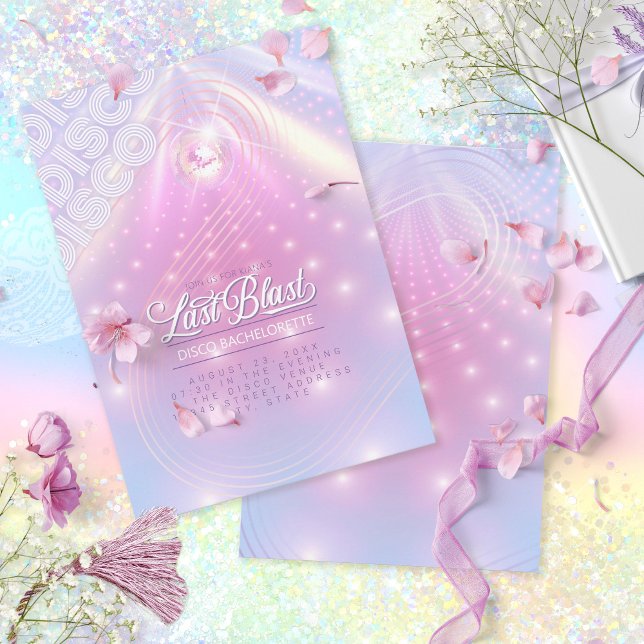 Invitation Bachelorette Disco dernier Blast ID928 (Créateur téléchargé)