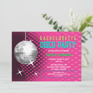 Invitation Bachelorette Disco Party