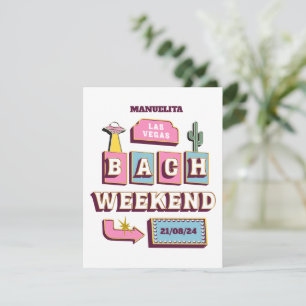 Invitation bachelorette du casino de las vegas