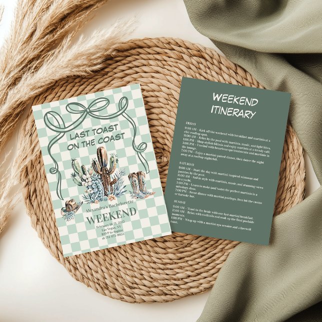 Invitation Bachelorette du désert occidental (Créateur téléchargé)