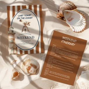 Invitation Bachelorette du phare de la côte vintage