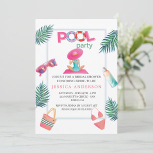 Invitation Bachelorette Fête des mariées de la fête de Bikini